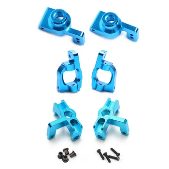 

C Hub Carrier Front Steering Hub Rear Hub Carrier RC Car Alloy Aluminum Accessory Set for WLto ys 144001 1:14 RC Car