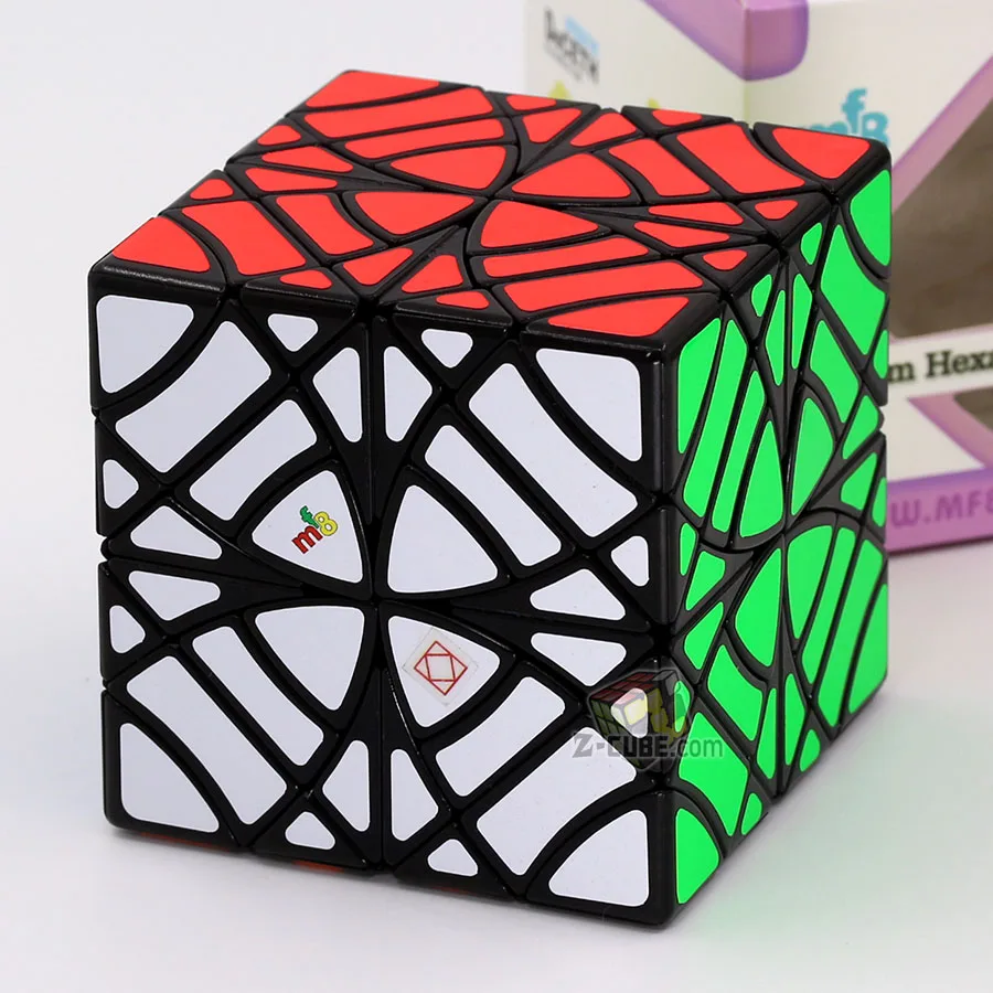 Волшебный куб головоломка mf8 Близнецы Skew b gemini star специальная форма коллекция должна быть образовательная твист Мудрая игрушка кубик для игры - Цвет: Twins Skewb (Black)