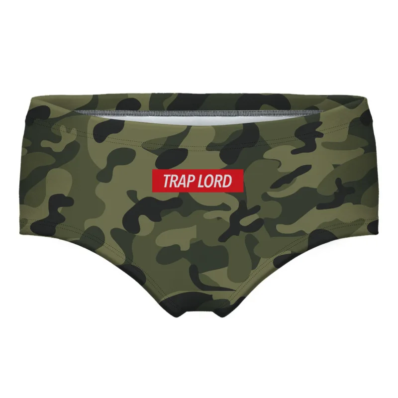 

Shorts for Women Fashion Camouflage 3D Printing Soft Polyester Briefs for Girls Underpants Sexy European and American Style