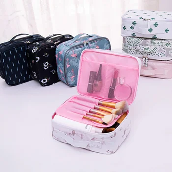 

Cosmetic Bag Zipper Travel Wash Bag 1Pcs Large Capacity Portable Waterproof Oxford Cloth Makeup Organizer Travel Storage Bags
