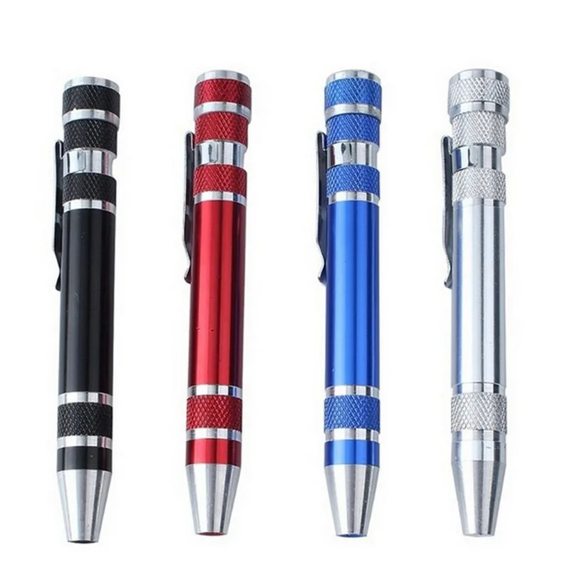 

DIDIHOU 8 In1 Multifunction Mini Aluminum Precision Pen Screw Driver Screwdriver Set Repair Tools Kit Cell Phone Hand Tool