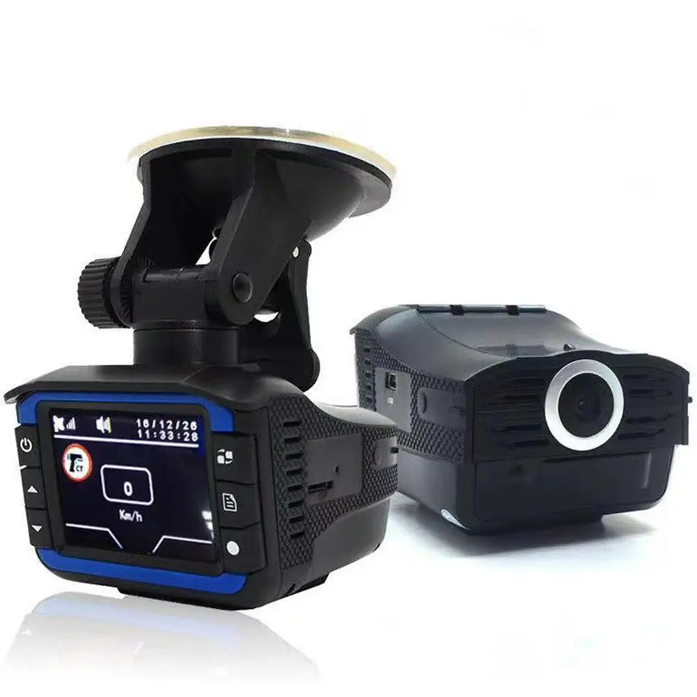  2 In 1 Anti Laser Car Radar Detector Dash Cam 2.0 Inch Car DVR Camera Recorder 140 Degree Dashcam H
