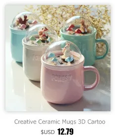 Семейный набор чашек для Кофе Молоко ручной работы, 3 штуки, милые чашки с картинками из мультфильмов и кружек для мамы, папы и ребенка, CU070914