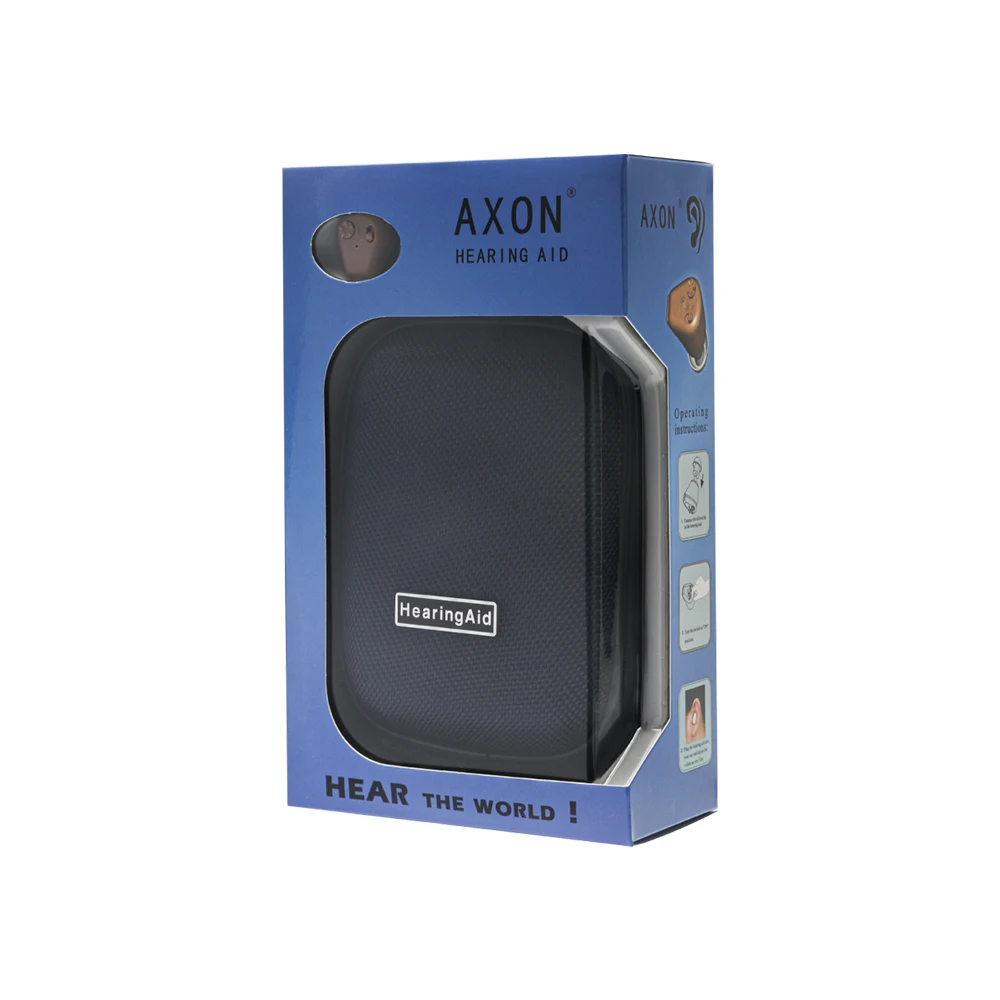 AXON K-88 слуховой аппарат перезаряжаемый мини слуховые аппараты усилитель звука Невидимый звук чистый для пожилых глухих слуховых аппаратов