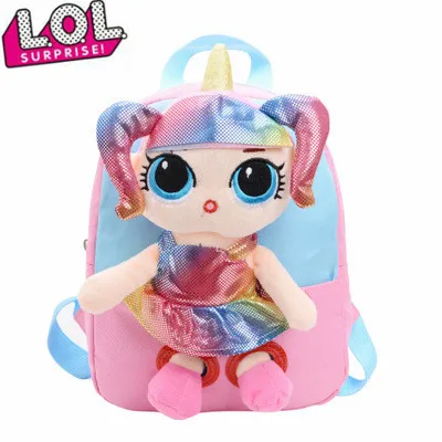 LOL сюрприз куклы мультфильм печать плечи детские школьные рюкзаки для девочек