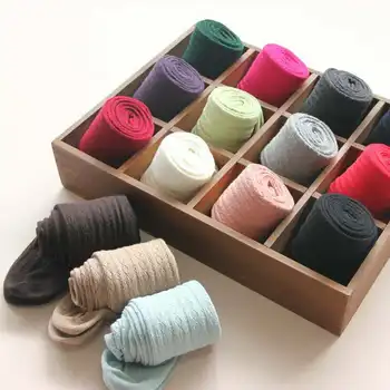 

Autumn Winter Girls Pants Toddler Girls Knitted Pantyhose Warm Baby Girls Tights Multi Colors Baby Girl Stocking For 2-10 Y