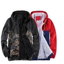 Осенняя мужская куртка с капюшоном мужская новая Лоскутная цветная Куртка Пуловер модный спортивный костюм пальто мужская уличная куртка в стиле хип-хоп