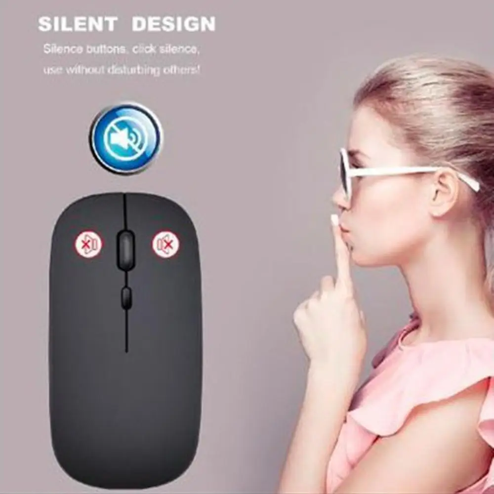 Для домашнего использования беспроводная мышь с помощью кнопки Slient USB мини