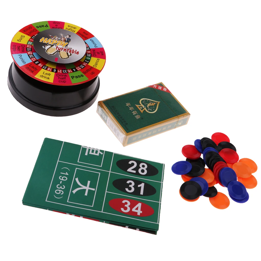 

Electric Turntable Roulette Drinking Game Spinning Wheel for Bar KTV Party Club Fun Board Games