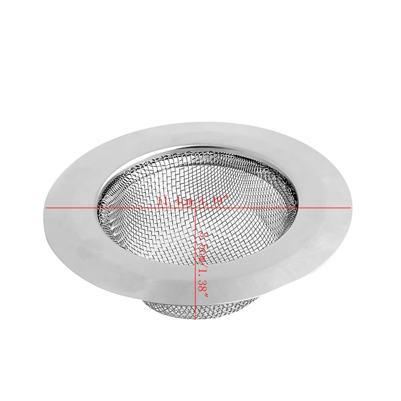 

Home Kitchen Bathroom Sink Drain Strainer Stainless Steel Mesh Hole Filter Hot Y1QB