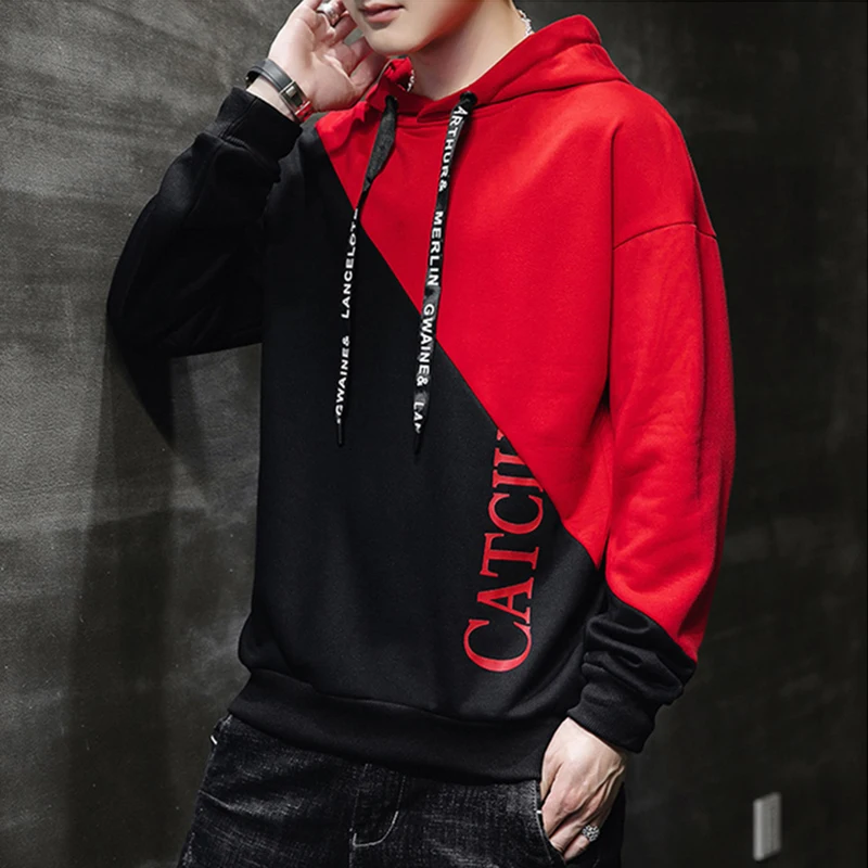 Black Red Hoodies | Red Plus Size Hoodie | Red Hoodie Oversize | Couple Hoodie  Red - Black - Aliexpress
