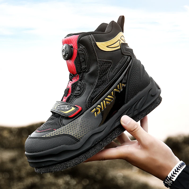 Cena DAIWA nowy rodzaj buty rybackie w 2019 męskie buty wodoodporne antypoślizgowe buty do wspinaczki rafowej przepuszczalne dla powietrza i utrzymujące ciepło