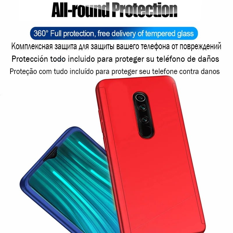360 противоударный чехол для Xiaomi Redmi Note 7, 8, 6, 10 Pro K20 7A 6A 5A 4A 5 Plus 4X S2 Xiaomi A3 A2 A1 9 Lite SE CC9e 9T Pro 5X 6X