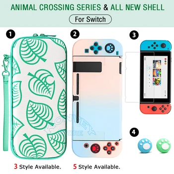 

2020 Nintend Switch Case Animal Crossing Storage Bag/Nintendoswitch Gradient Pink PC Hard Shell for Nintendo Switch Accessories