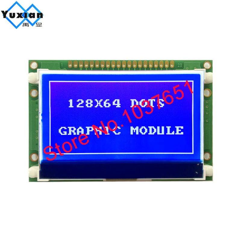 Lcd Module 12864 Gog Display 72x39mm ST7565P Parallel Serial SPI 3.3V 5v blue white and black touch Panel LG12864U oled display screen lcd screen replacement nintendo ds lcd screen nintendo ds lcd screen replacement nintendo switch lcd screen replacement memory keyring display screen capacitive touch display board