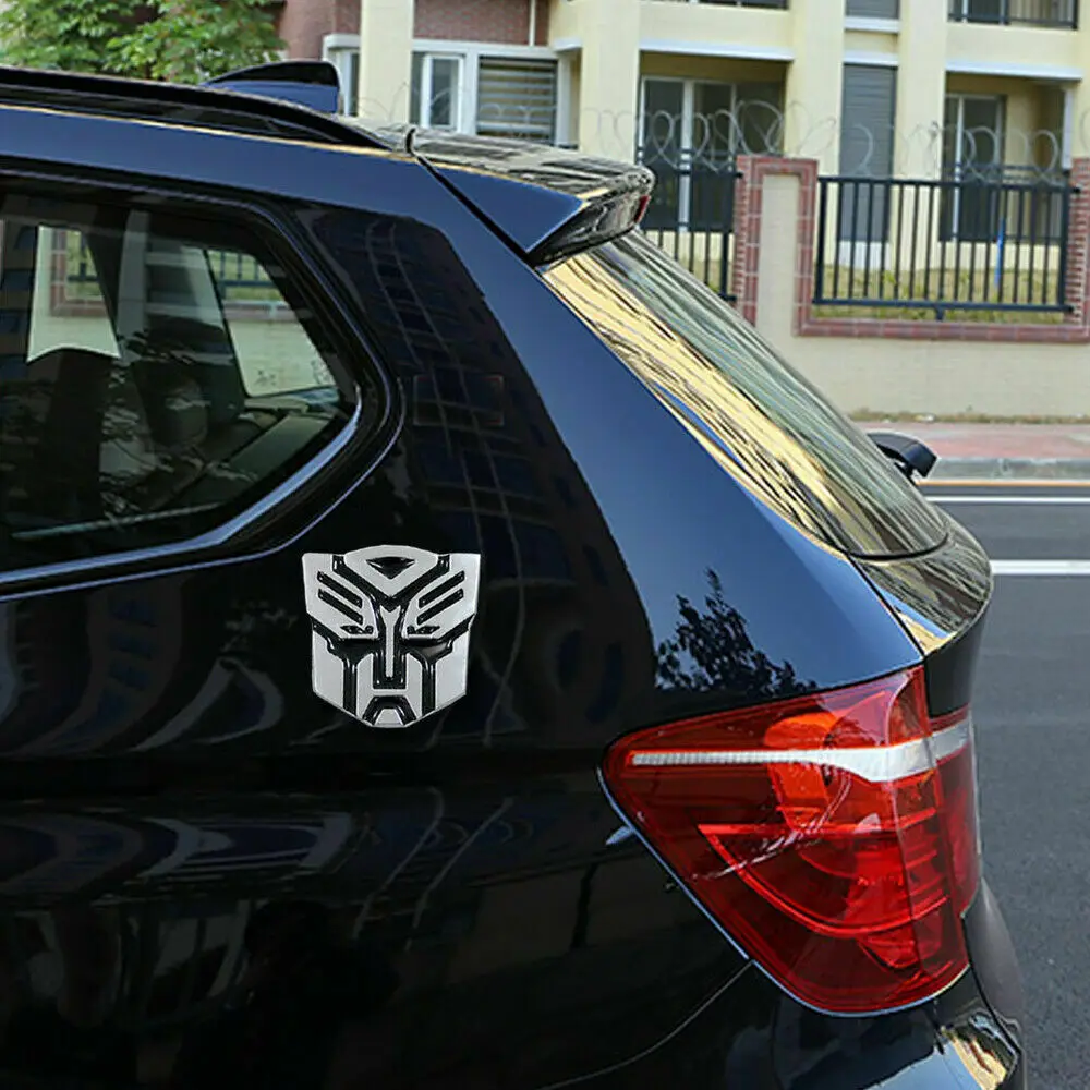 Transformers 3D Car Stickers Decepticon emblem Tail Badge Emblem