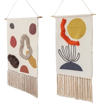 

Boho Hanging Tapestry Fabric Home Decoration Accessories Watt Meter Box Cover Dormitory Hotel Wall Hanging Blanket Decor
