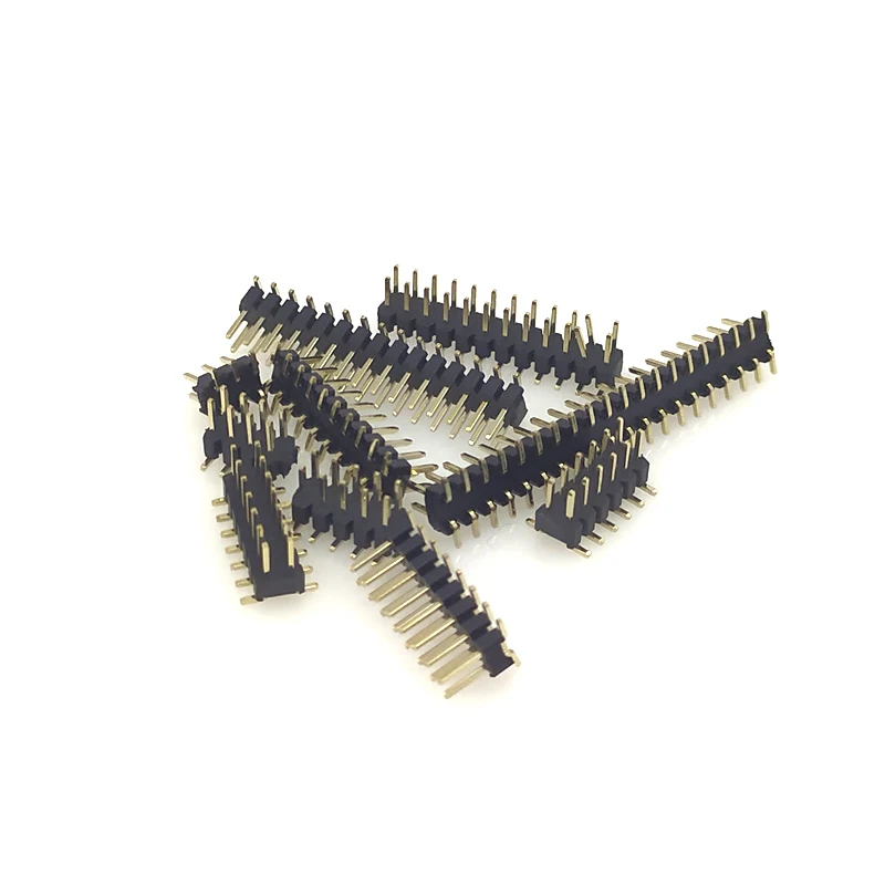 100 шт 2 0 мм штыревой разъем 2X40P SMD двухрядный позолоченный|Соединители| |