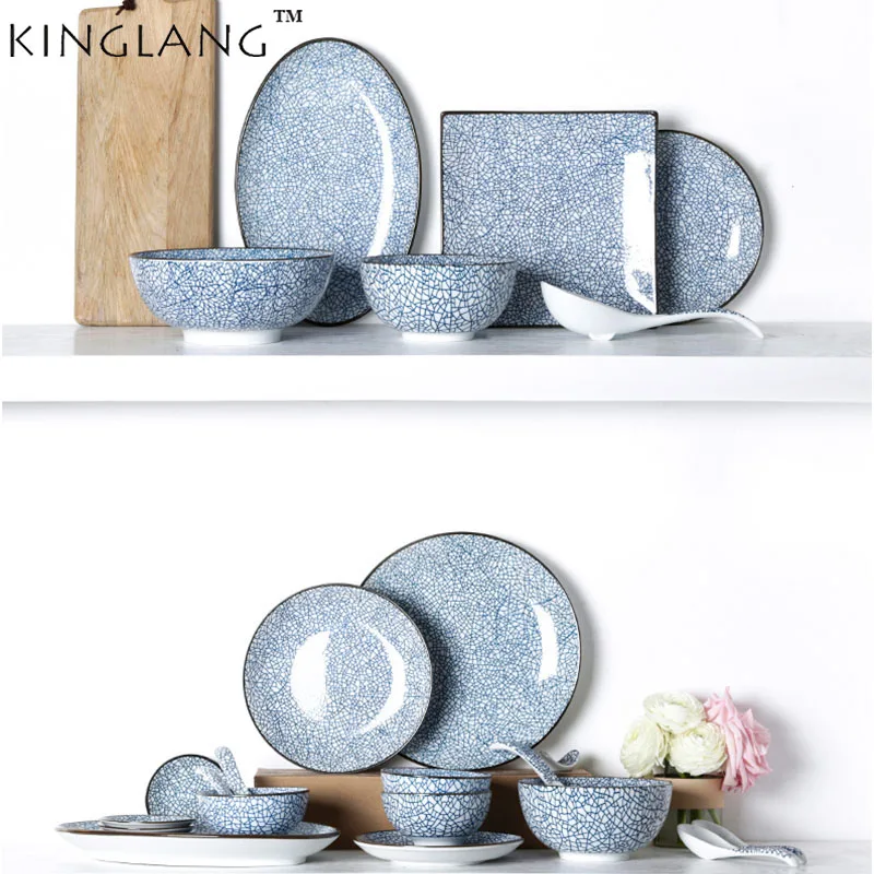 Японская керамическая посуда KINGLANG китайская фарфоровая тарелка оптовая продажа