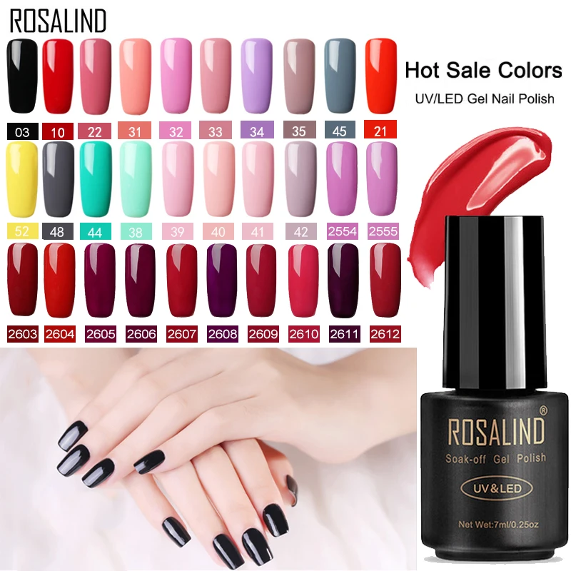 078 55 De Réductionensemble De Vernis à Ongles Rosalind Pour Manucure Ongles Hybrides Couleur Polygel Vernis Semi Permanent Uv Gel Vernis à Ongles