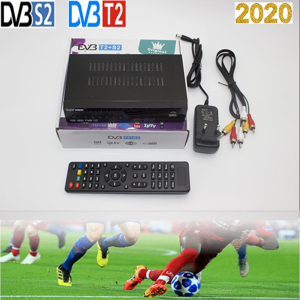 2020 DVB T2 S2 наземного спутниковый ресивер COMBO поддержка AC3 Biss CCCAM IP TV Box 1080P Full HD Смарт