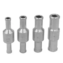 One Way Check Valve Aluminium Alloy Fuel Non Return Check Valve Petrol Diesel for Car Automobile Oil Water Pumps 6-12mm