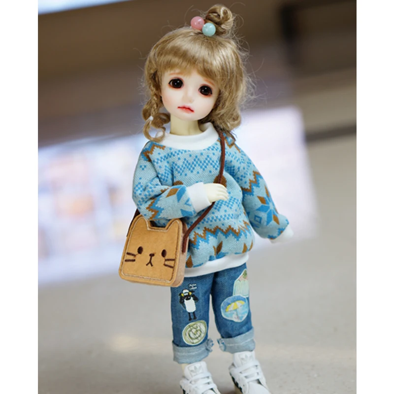 BJD одежда 1/6 синий свитер пуловер с капюшоном для YOSD MYOU imda3.0 аксессуары кукол