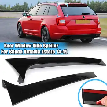 

Gloss Black Rear Window Side Spoiler Canard Canards Splitter For Skoda Octavia Estate 2014 2015 2016 2017 2018 2019 Car styling