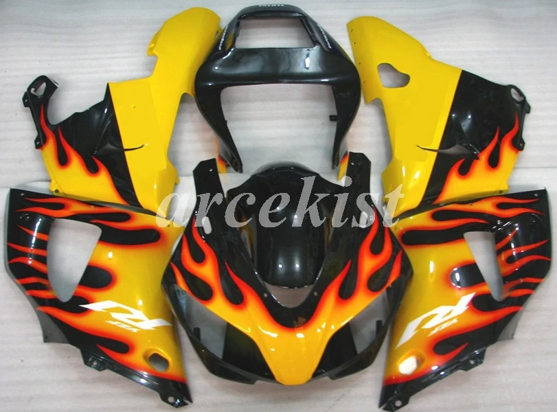 4 подарки ABS полный обтекатель комплект подходит для YAMAHA YZF-R1 R1 1998 1999 98 99 Кузов Набор черный