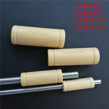 

SWMEKER 4pcs Gray/Yellow color LM6LUU LM8LUU LM10LUU LM12Lr Bearing Bushing for Prusa DIY CNC Motion gray