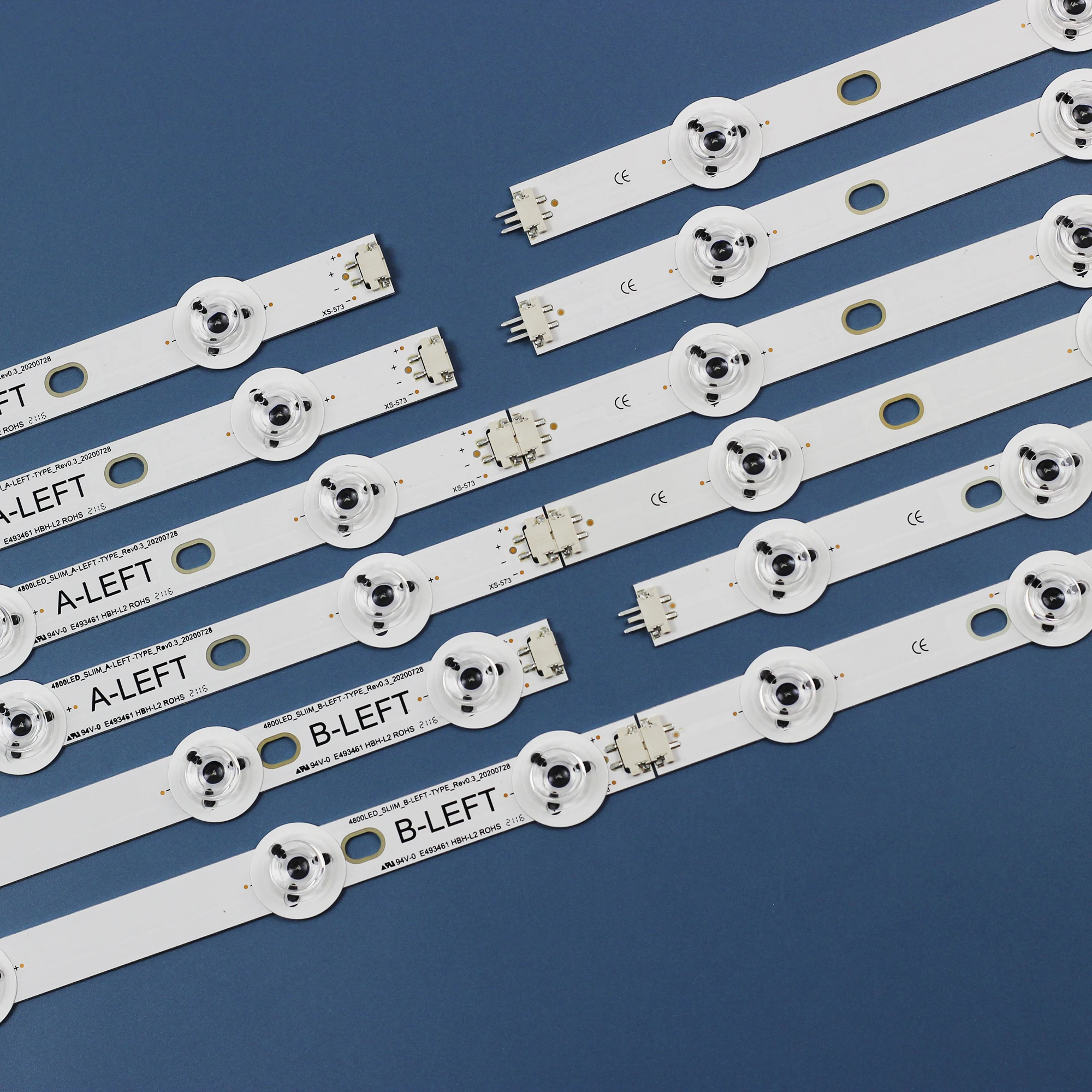 Led Backlight Strip 480dled _ Slim para Panasonic Tx48cx350b Tx-48cx400e Tx-48cx400b 48s3653db 48u7653db Ves480qnss2d-u01 12 Pcs - Imagem 3