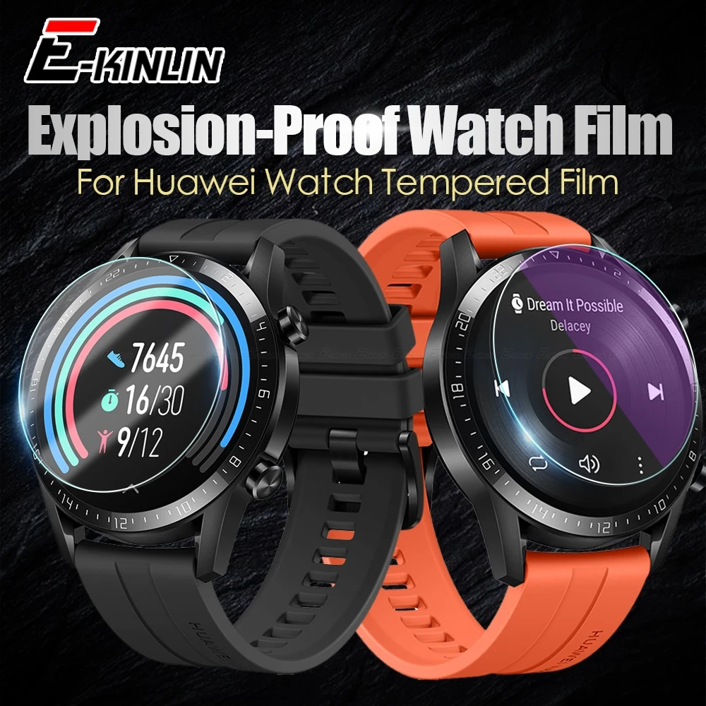 

2.5D Screen Protector Tempered Glass For Huawei Watch GT 2 Pro 4G GT2 46mm 42mm Classic Sport Smart Watches Clear Glass Film
