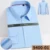 Bamboo Fiber Dress Shirts For Man Long Sleeved Shirt White Blue Classic Male Social Office Work Shirt 12