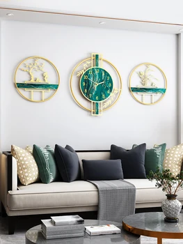 

Luxury Silent Large Wall Clock Creative Nordic Living Room Wall Clock Modern Design Creative Reloj Pared Home Watch BA60WC