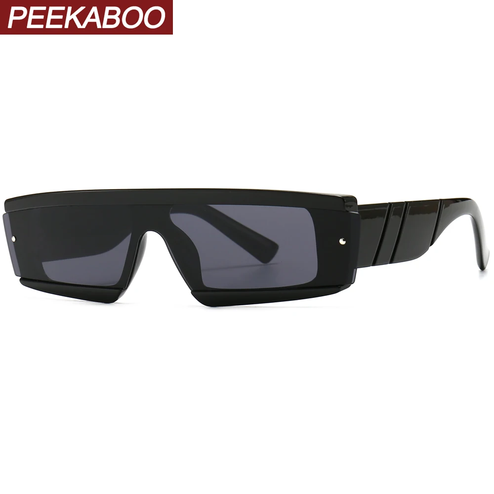 Peekaboo цельные Солнцезащитные очки женские прямоугольные прозрачные аксессуары