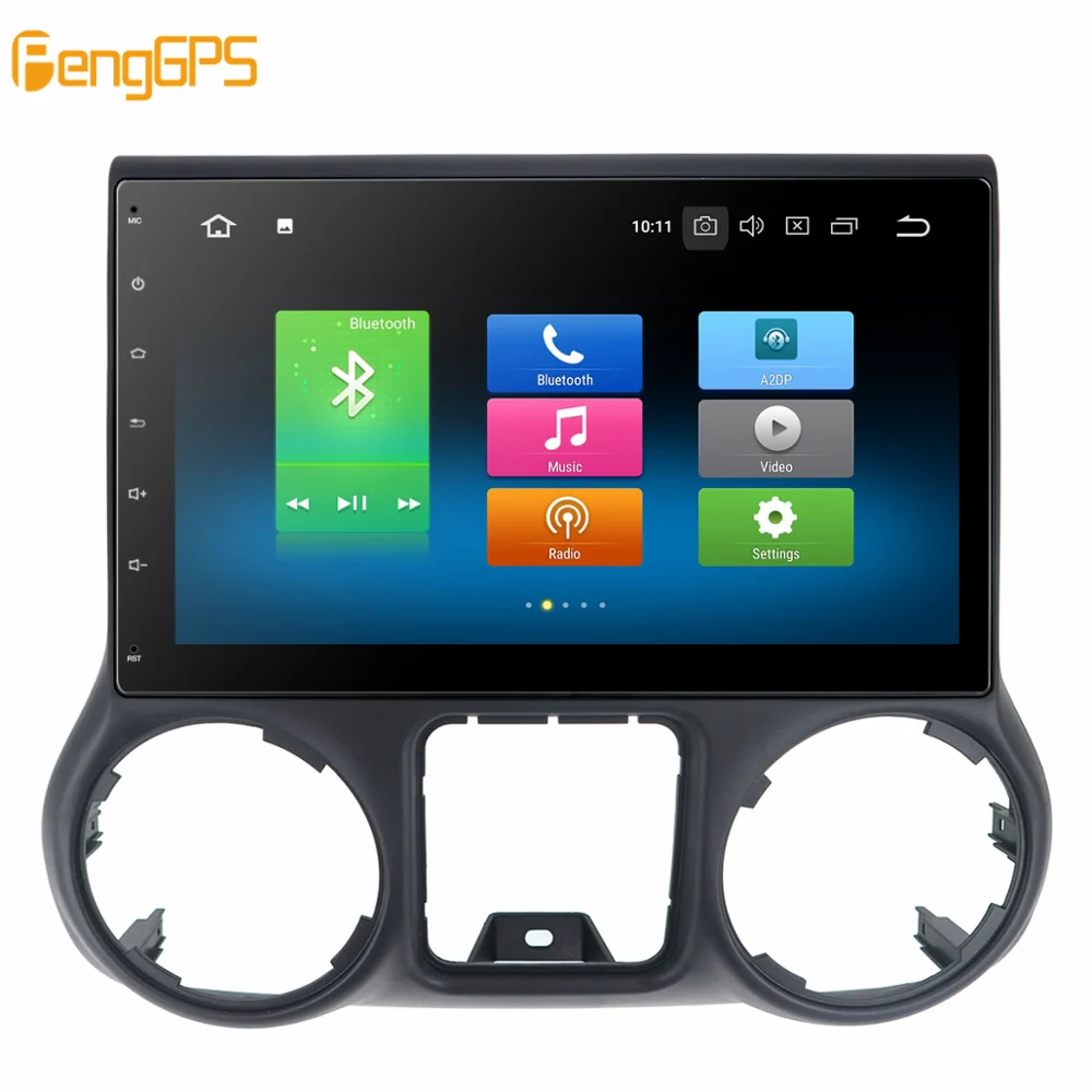 Android 9.0 Car Radio GPS Navigation Headunit For JEEP Wrangler 2011 2015 2016 -2017 no Car DVD Player Stereo Multimedia Audio