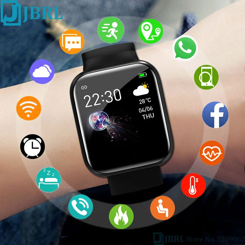 Relógio Smartwatch T80 Bluetooth Pressão Arterial Frequência