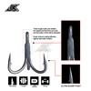 JK JS-47 Boat Fishing Super Antirust Triple Hook Gray Color 4X Strong Triple Fishing Hooks High Quality Fishhook #8~5/0 Tee Hook ► Photo 2/5