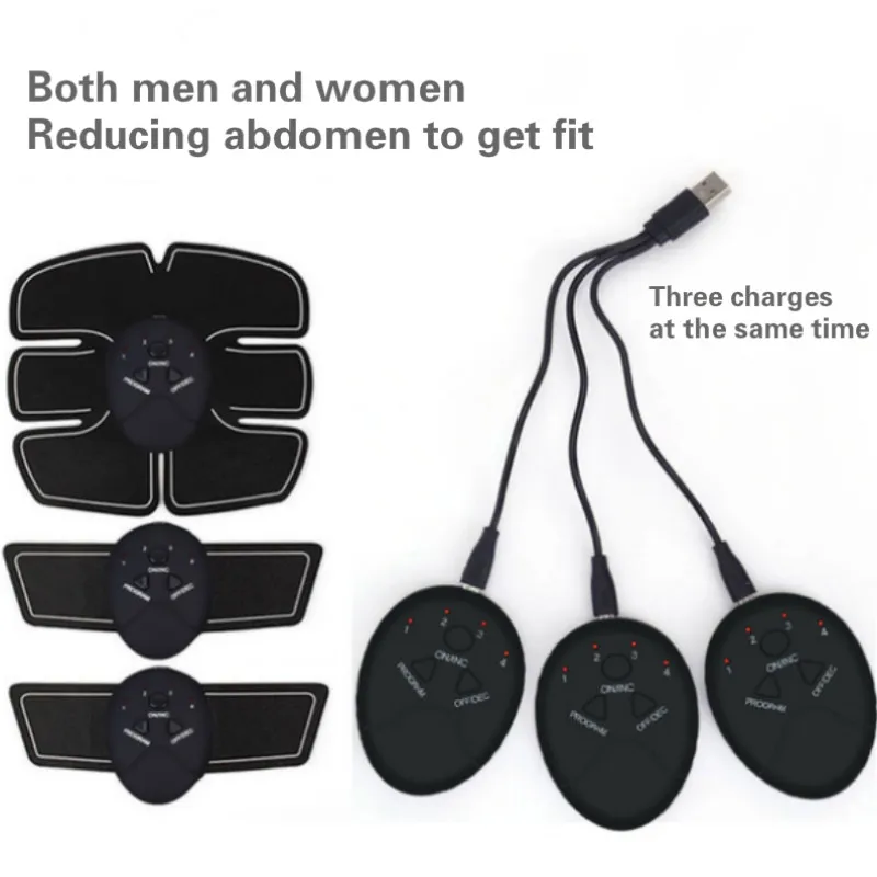 MDHAND Electric Muscle Stimulation EMS Ab Stimulator EMS Muscle Training  Gear Abdominal Muscle Trainer for Men And Women