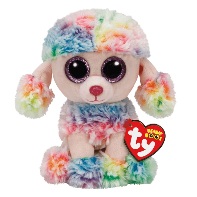 15CM Ty Beanie Boos Big Glitter Eyes Christmas Golden Horn Deer Sven Snow Plush Stuffed Animal Super Soft Christmas Gift Light Green