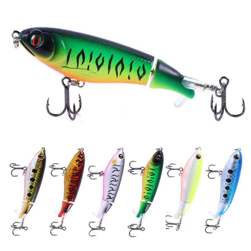 

ThunderShower Topwater Fishing Lure Minnow Trolling Pencil Whopper Plopper Wobblers Popper Artificial Bait 10cm 17g