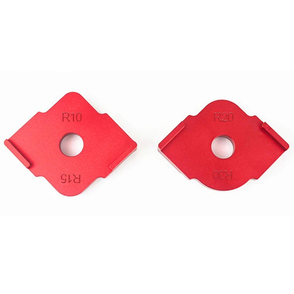 

2PCS Woodworking Half Fillet Fast Locator Engraving Machine Trimming Machine Woodworking Round Corner / R Angle / Arc Template