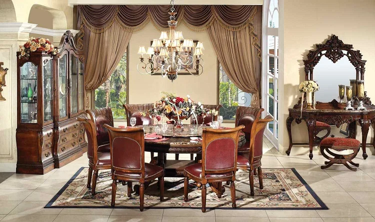 French Provincial Dining Room Sets Classic Luxury Wooden American Furniture Nabory Dlya Stolovoj Klassicheskaya Roskosh Gh151 Dining Room Sets Aliexpress