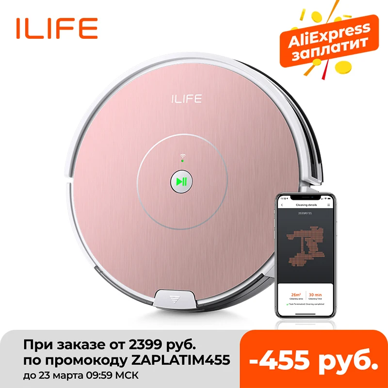ILIFE nuevo A80 Plus Robot aspiradora WIFI inteligente aplicación de control de succión poderoso de pared electrónico de limpieza|Aspiradoras| - AliExpress