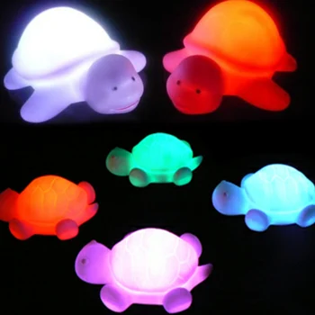 

Party Desktop Kids Bedroom PVC Home Decor Christmas Gift Colorful LED Turtle Shape Emergency Cute Night Light