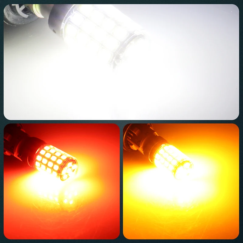 1PCS 1156 BA15S P21W BAU15S PY21W LED T20 7440 W21W P21/5W 1157 BAY15D led  54smd CanBus   ȣ