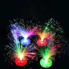 Цветной оптоволоконный светильник, меняющий цвет светодиодный Ночной светильник, оптоволоконный ночной Светильник для детей, игрушки для дома, украшения для рождественской вечеринки