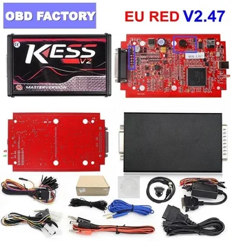 

KESS V5.017 EU Red OBD 2 ECU Programming tool No Token Unlimited 5.017 KESS LED Master Version car truck chip Tuning Kit