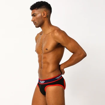 

CMENIN Thongs Hot Sexy Thin belt section breathable Panties One line Transparent High fork Men's jockstrap Underwear AD146