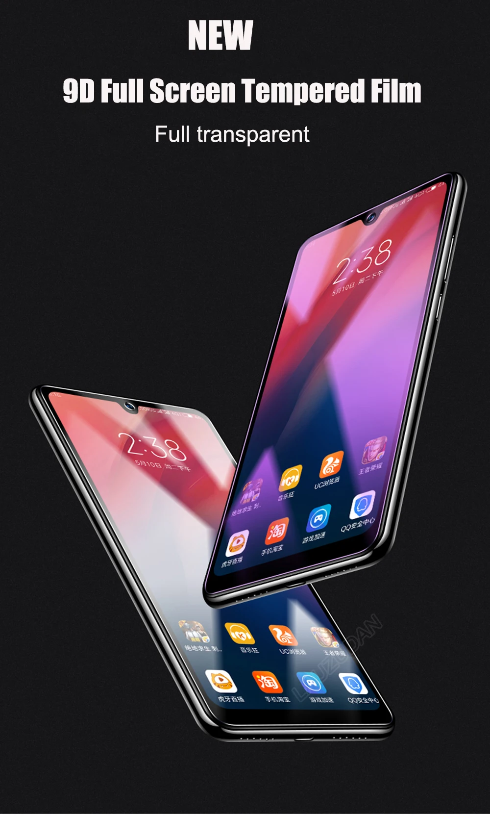 9D Protective Glass For Xiaomi Redmi 7 7A 8 8A K20 K20 Pro K30 Redmi Note 7 8 Pro 8T Screen Protector Tempered Glass Film